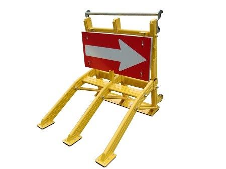 Zkładana tabliczka strzałkowa o wysokiej widoczności z filmem odblaskowym o wysokiej wytrzymałości 3M i wodoodporną konstrukcją dla bezpieczeństwa drogowego