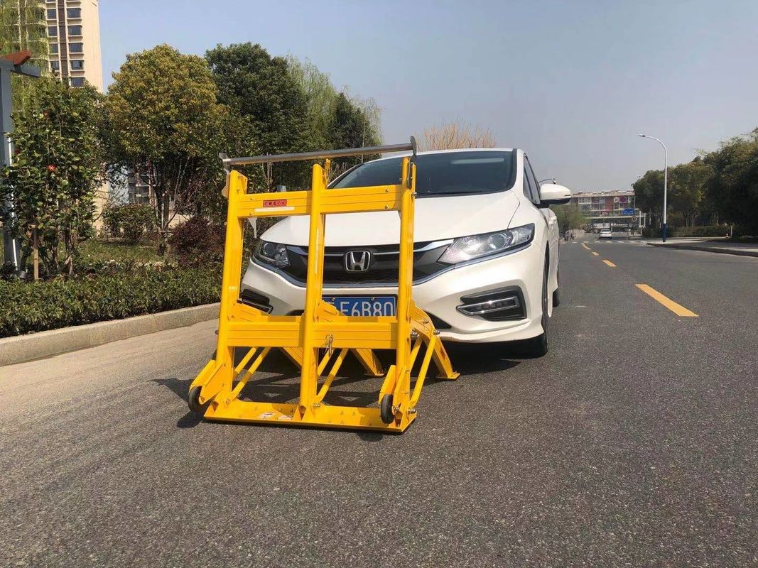 Przenośna bariera pojazdów ze stopu aluminium z składanymi konstrukcjami i elektrostatycznym opryskaniem dla zwiększonej trwałości