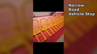 Montaż bariery mobilnej dla pojazdów MVB